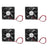 4Pcs DC Brushless Cooling PC Computer Fan 12V 8025s 80x80x25mm 0.2A 2 Pin Wire