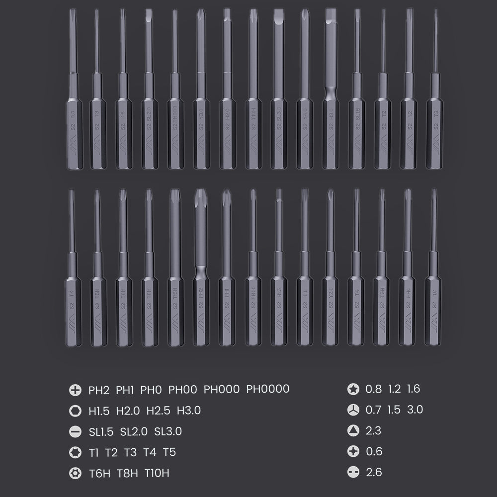 Mini Electric Screwdriver 360?? Shadowless Built-in LED Lights 30 Magnetic Drill Bits