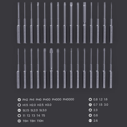 Mini Electric Screwdriver 360?? Shadowless Built-in LED Lights 30 Magnetic Drill Bits