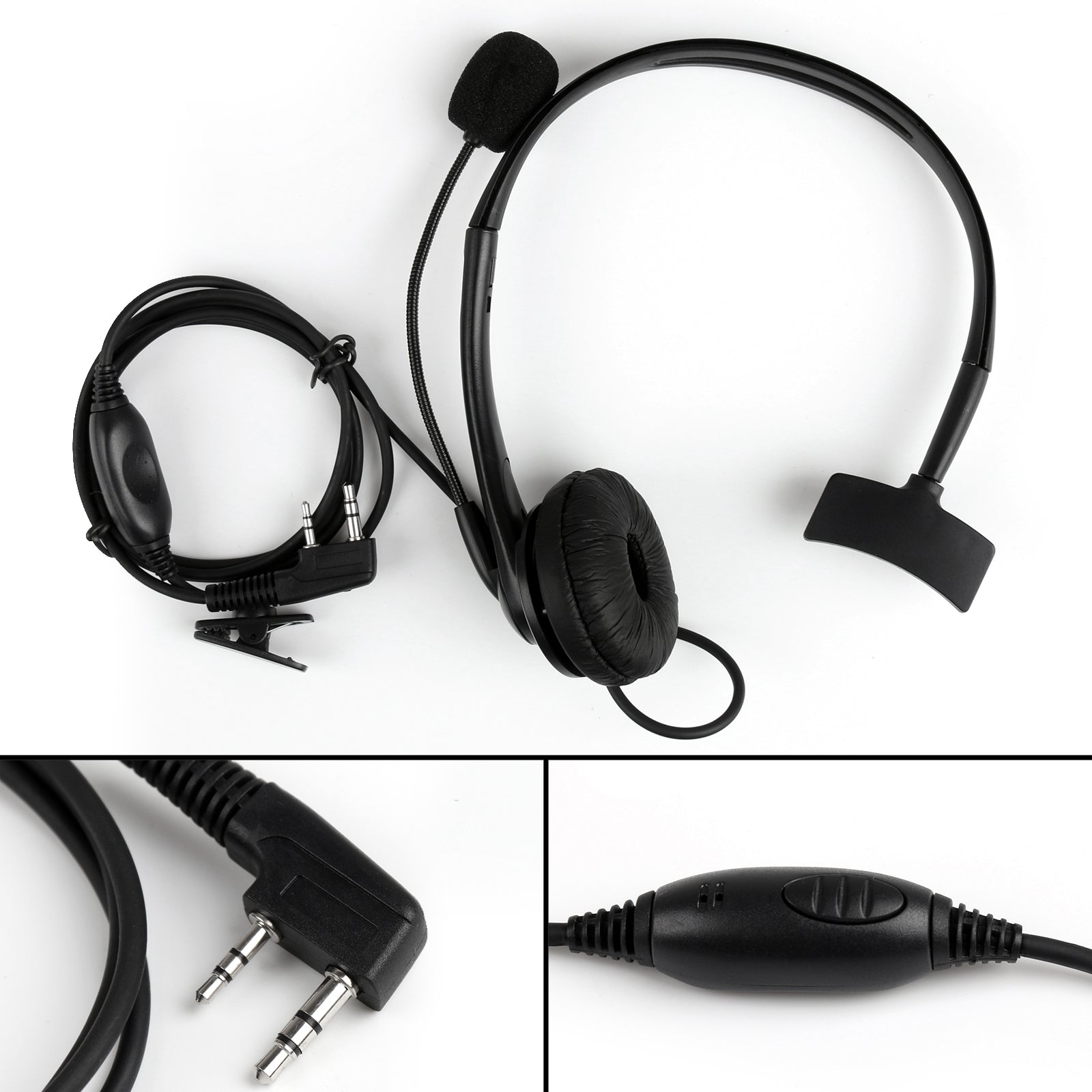 5x Overhead Headphone Headset For Kenwood Puxing Wouxun Baofeng 2-Way Radio
