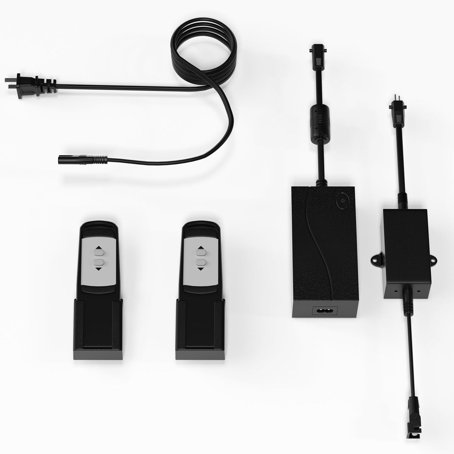 Electric Folding Attic Ladder, 11-Step for up to 9.5ft Ceilings, Fits 43.31" x 31.5" Opening, 660 lbs Capacity (Black/Red)