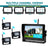 3 Camera Wireless AHD 1080P Backup Camera System with 7" Split Screen Monitor & DVR Recording for Truck, RV, Trailer