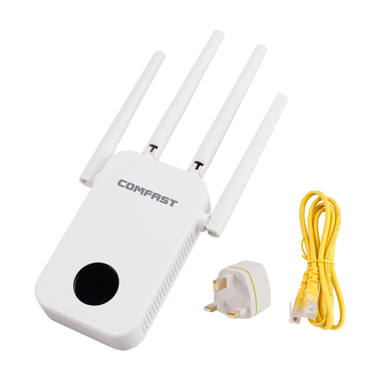 Dual Band 2.4G 5G WiFi Extender Signal Amplifier WiFi Booster 1200Mbps UK Plug
