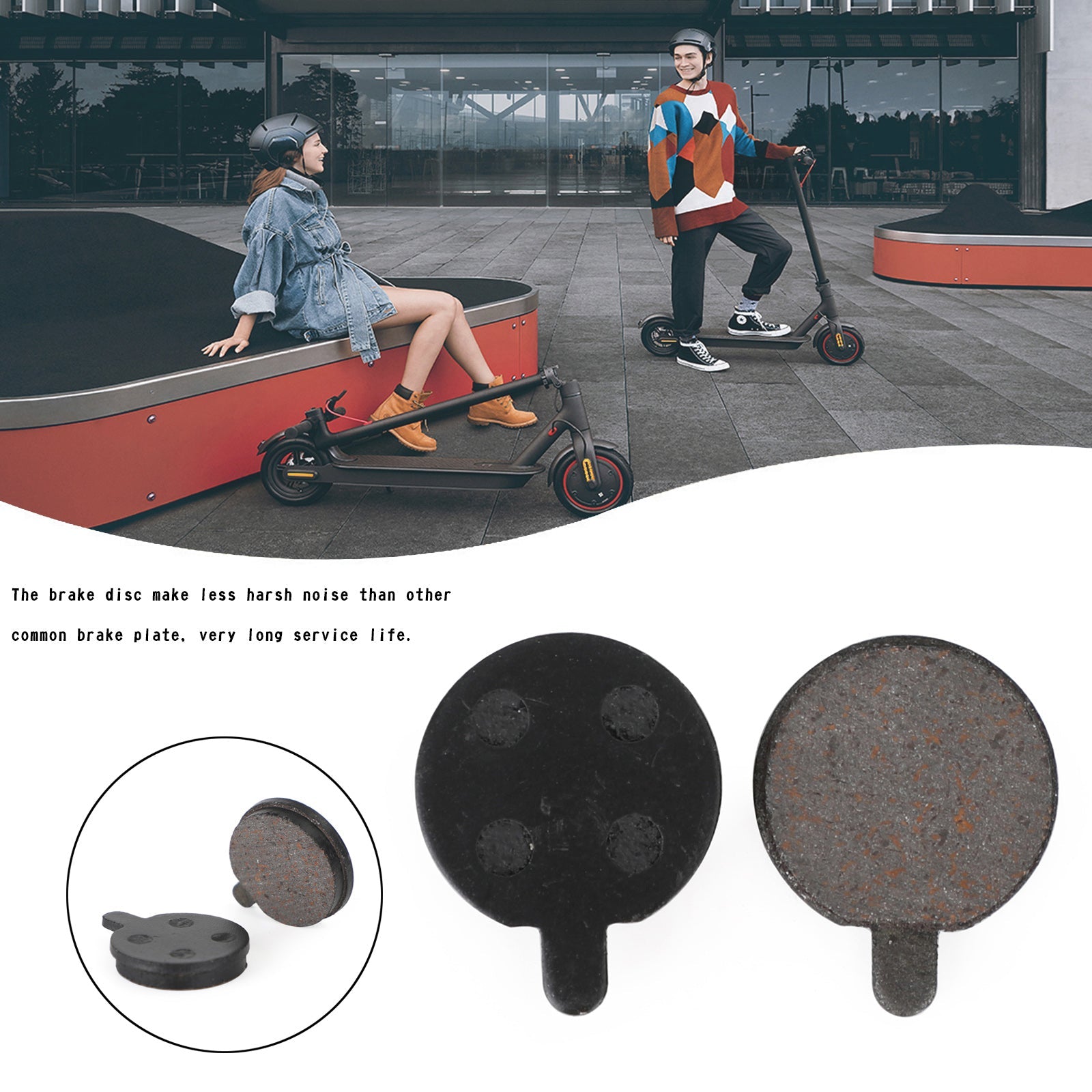 1 Pair E-Scooter Brake Pads Xiaomi M365 Pro Replacement (Copy)