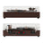 Retro 3-Speed Bluetooth Turntable with 2 Matching Stereo Speakers, Vintage Vinyl Record Player System for Home Audio