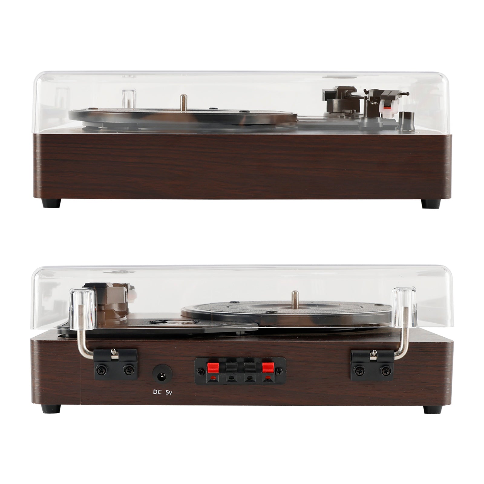 Retro Bluetooth Vinyl Record Player – 3-Speed Turntable with Built-in Speakers for Living Room Decor