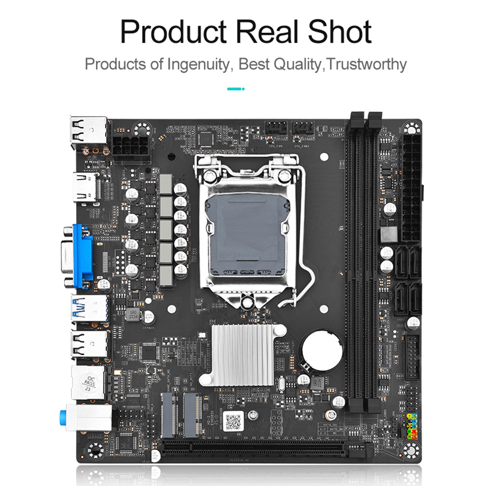 H510M-I Desktop Computer Motherboard LGA1200 CPU 1200-Pin DDR4 Memory NVME WIFI