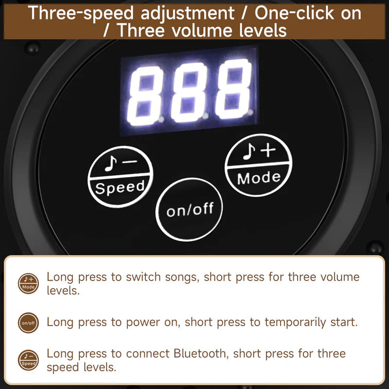 Bluetooth Smart Music Boxing Machine – Wall-Mounted Reflex & Fitness Trainer for Home, Office & Gym