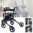 Lightweight Rollator Walker for Seniors ¨C Foldable with Seat & Brakes