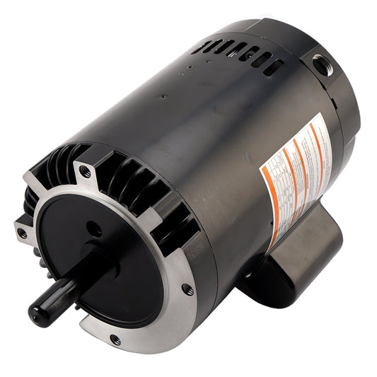 B128 Full Rated Pool Pump Motor, 1 HP, C-Face Mount, 115V/230V, Threaded Shaft