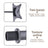 Set Of 4 Universal Surround Sound Adjustable Height Speaker Stand Bracket (Copy)