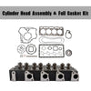 Complete Cylinder Head & Gasket Kit for Kubota V1505 Engine, Fits B2910, B7800, B3030 Tractors, Replaces 1G091-03044