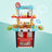 Plastic Tableware Kitchen Set With Sound, Light And Spray Function Kid Toy Blue