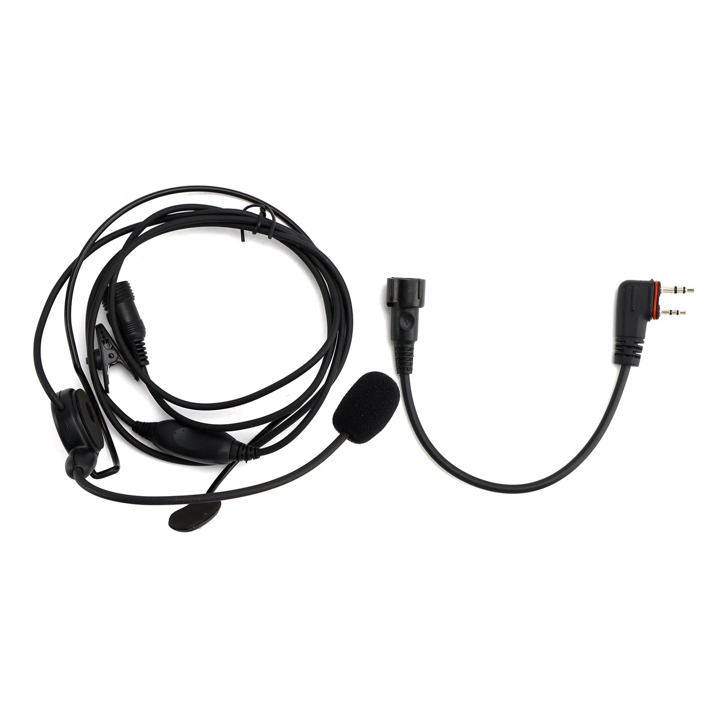 616-C2 Rear-Mounted Tactical Earhook Headset A24 Adapter Cable For A25CE A25N