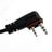616-C2 Rear-Mounted Tactical Earhook Headset A24 Adapter Cable For A25CE A25N