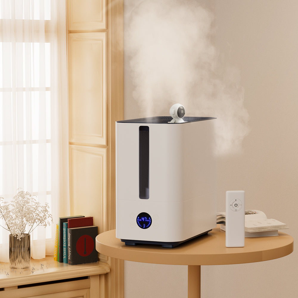 Top-Fill Smart Humidifier - 9.8L Large Capacity, Ultra-Quiet 34dB & Auto Shut-Off