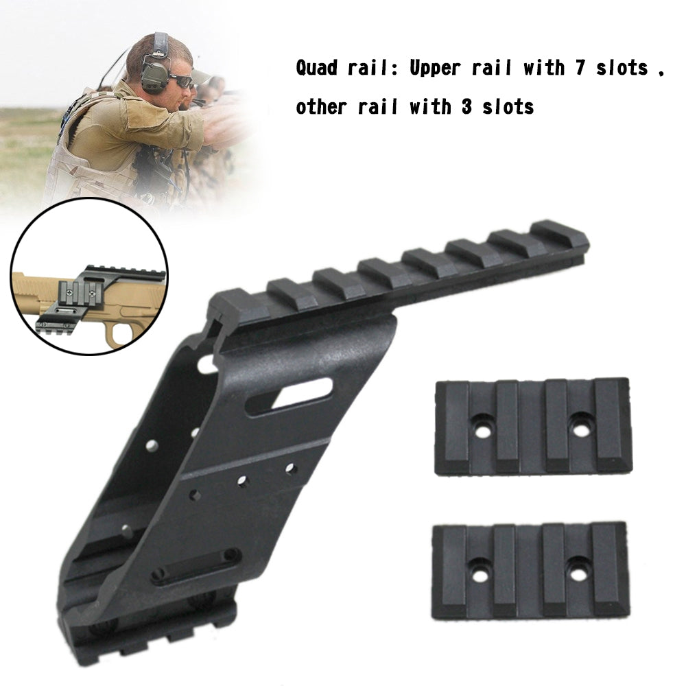 G17 Pistol Picatinny Rail Red dot Scope Sight Polymer Base Mount For Hunting
