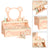 Kids Vanity Set with Storage Drawer Little Girls' Makeup Table with Mirror Toddler Pretend Play Vanity Desk with 8 Makeup Accessories Princess Vanity for 3+ Years Old Kids