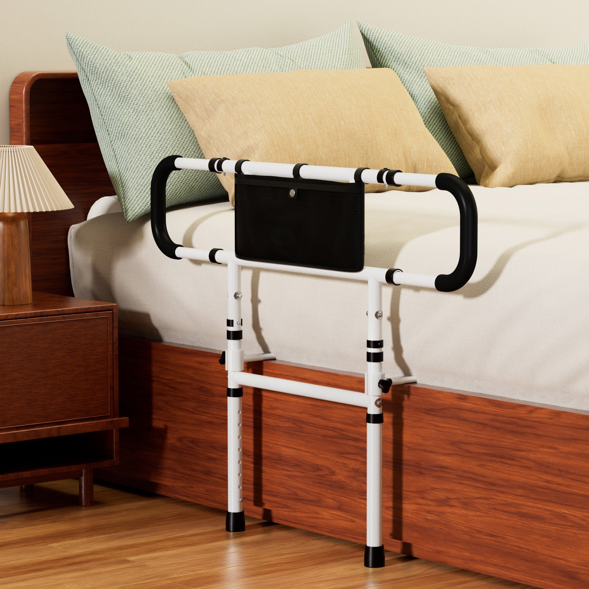 Bed Side Rail Mobility Aid Guard punch-free and foldable bedside handrails for getting up (Copy)