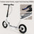 White 12 inch Commuter Scooter with Dual Brakes & Grip Deck (Copy)