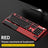 K1000 Mechanical Keyboard Wired 104-key Red Switches Customized Mute Keyboard