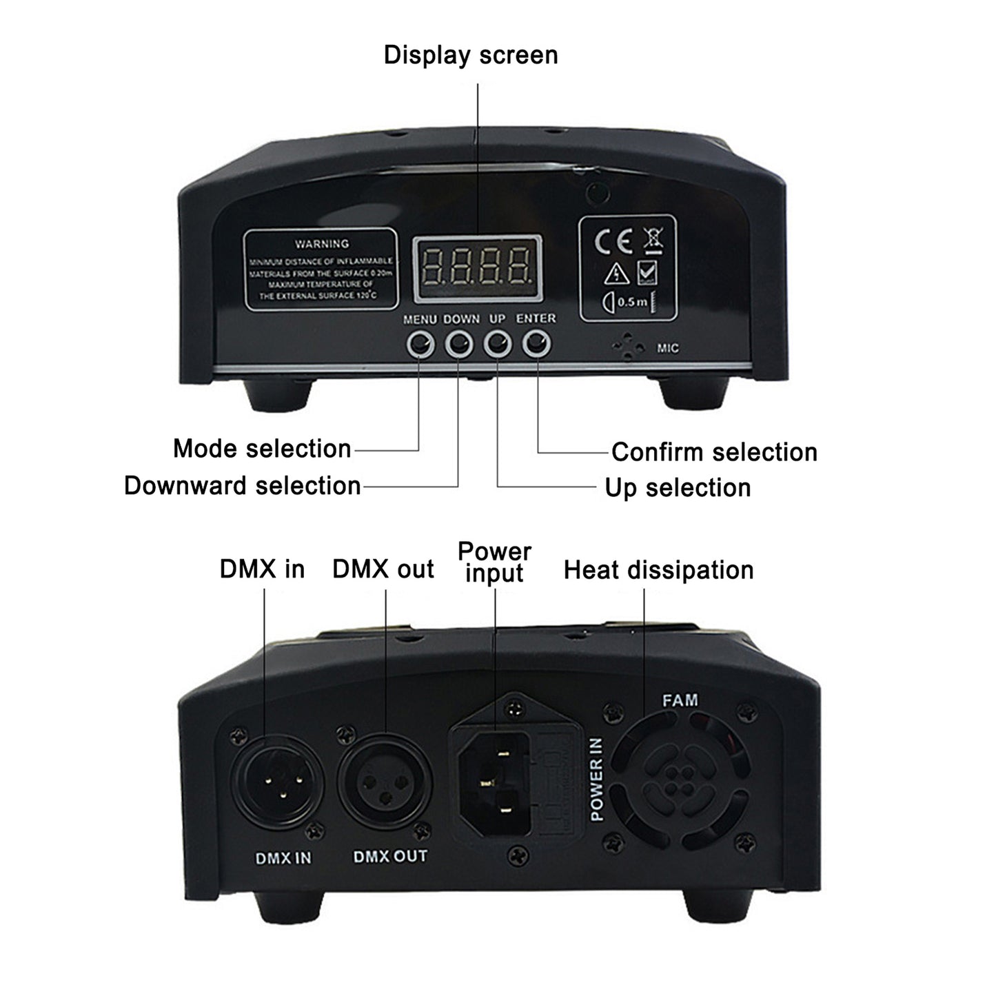 4Pcs Moving Head 8Gobo Stage Lighting RGBW LED DJ DMX Beam Bar Party Light (Copy)