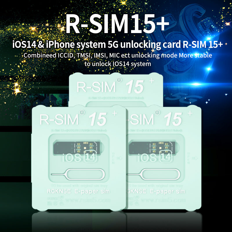Upgrade RSIM-15+ Nano Unlock Card for iPhone 13 Pro 12 Pro Max X XS Max 8 iOS15