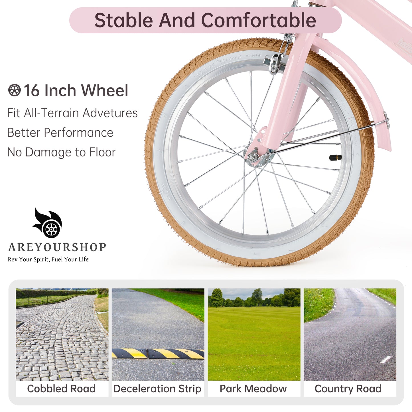 16 inches Kid's Bike Child Bicycle for Ages 7-9 Years Boys and Girls with Basket