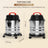 18L Ash Vacuum Cleaner, Powerful 1800W Wet/Dry Shop Vac with Blower Function for Fireplaces, BBQ & Pellet Stoves