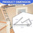 Attic Ladder Spreader Hinge Arms for 2010-Up 55-2 MFG Werner Mk 5 Wu2210 W2208 W2210 Pull Down Attic Stair Counter Balance Arms Hinge