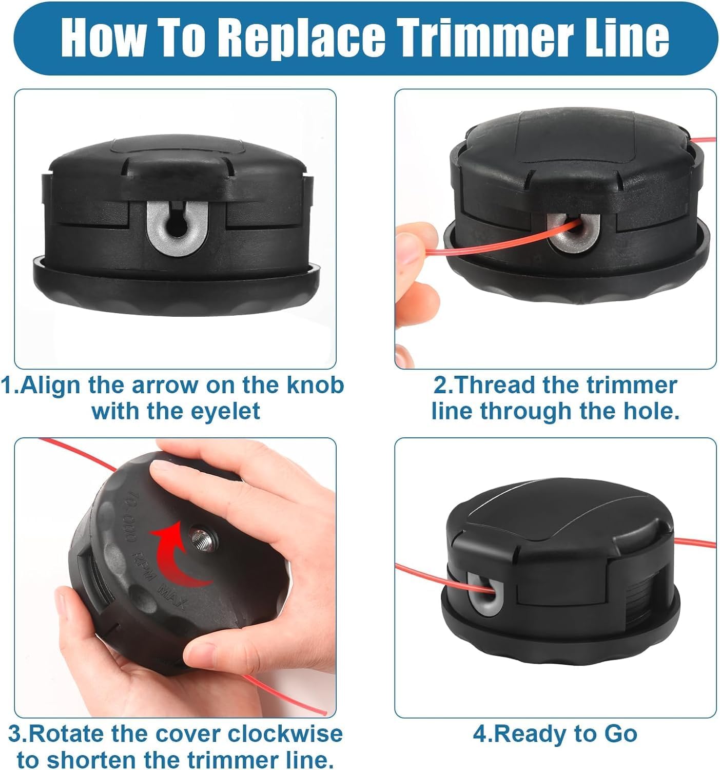 Bump Feed Trimmer Head for Echo SRM-225 SRM-230 SRM-210 ¨C 400 Speed