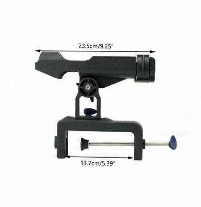 1X Clamp-On Boat Rail Fishing Pole Stand Bracket Rod Holder