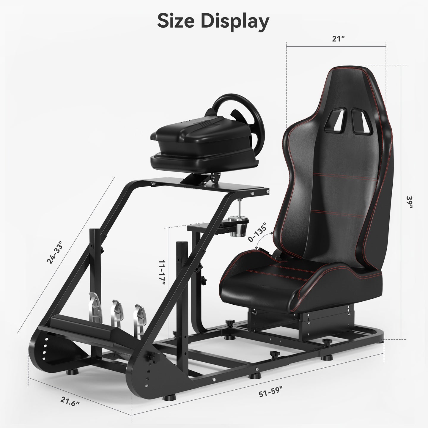 Seat Racing Simulation Game Stand for Fanatec Thrustmaster T300RS TX F458 T500RS