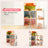 3 Story Wooden Doll House With Balcony 23 Accessories Toy Gift For 3 +Years Kids