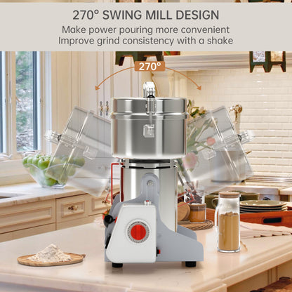 700g 2400w Electric Grain Mill Grinder for Flour Wheat Grind Coffee Beans High Speed