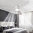 52inch 3 Blade Hugger Indoor Ceiling Fan with Remote Control