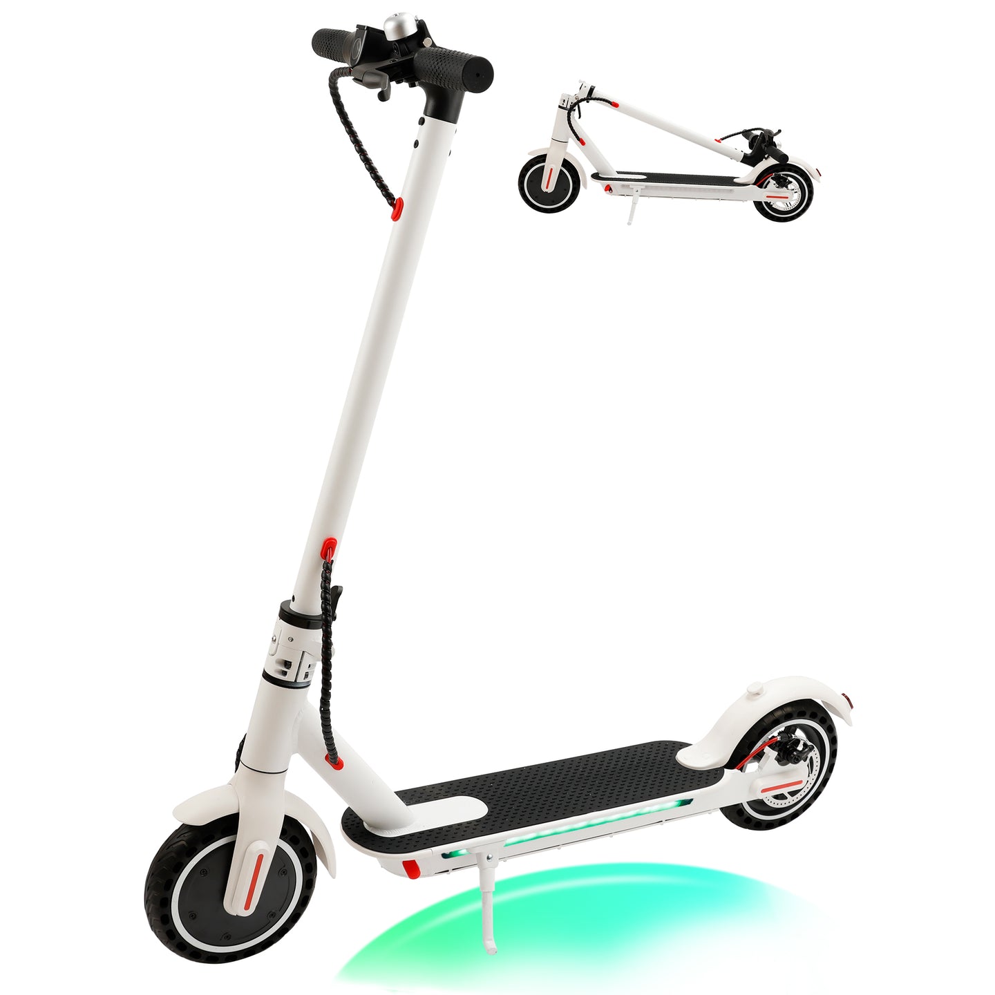8.5" Folding Electric Scooter With app 350W 35KM Range 30km/h City Commute White (Copy)