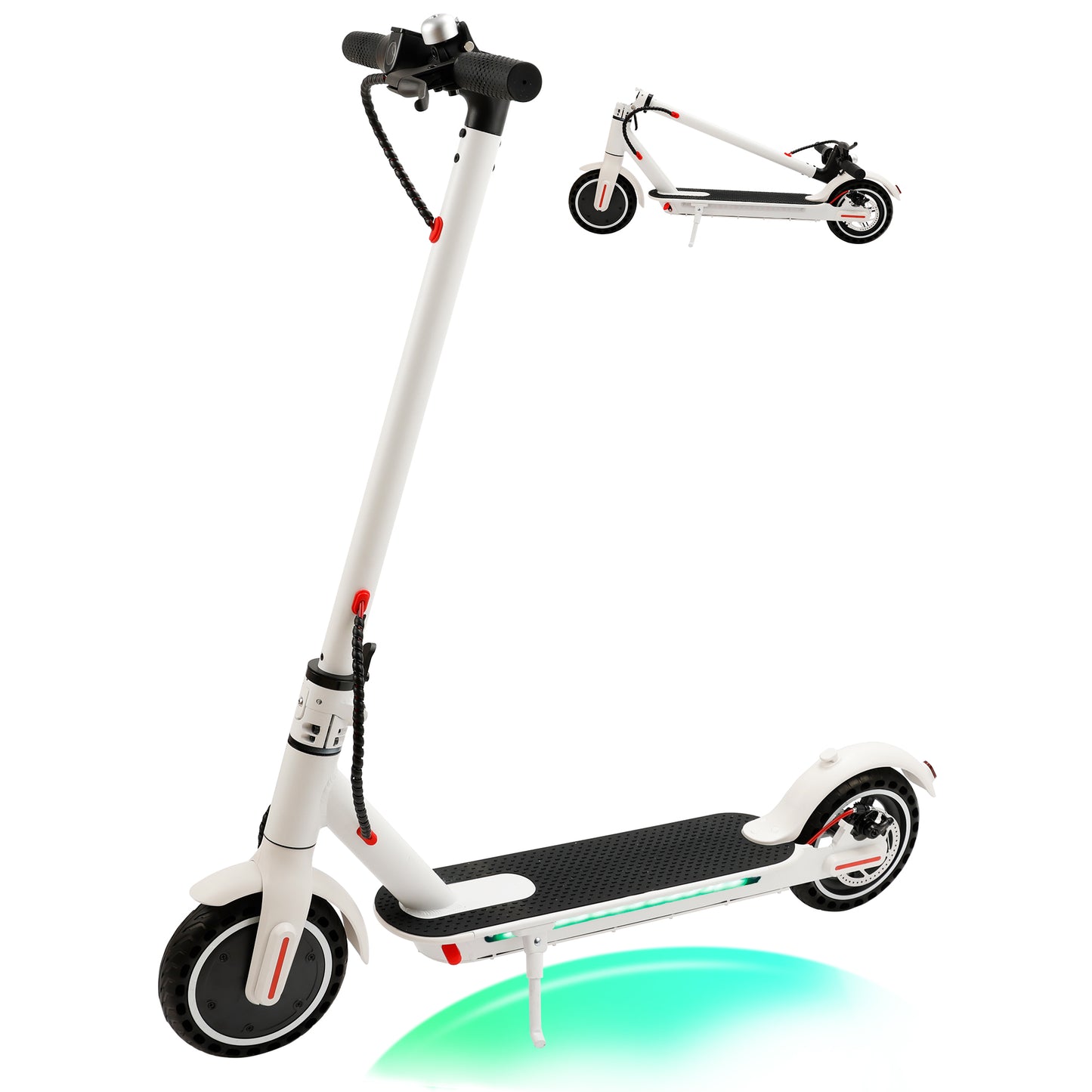 8.5" Folding Electric Scooter With app 350W 35KM Range 30km/h City Commute White (Copy)