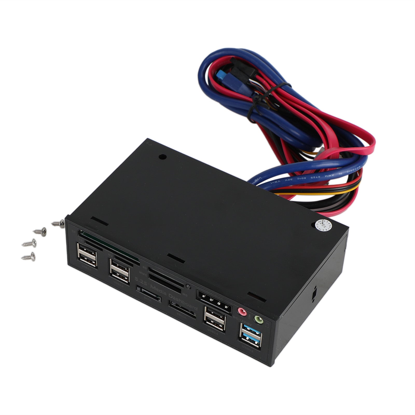 5.25" USB 3.0 SATA eSATA PC Front Panel Media Dashboard Internal Card Reader
