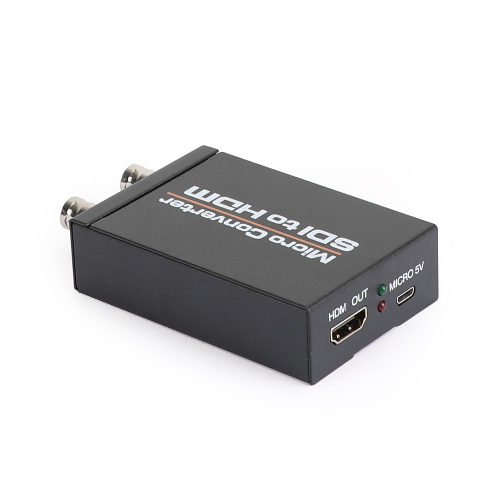 1 port to 2 SDI to HDMI + SDI Mini HD Video Switcher Micro Audio Converter Black