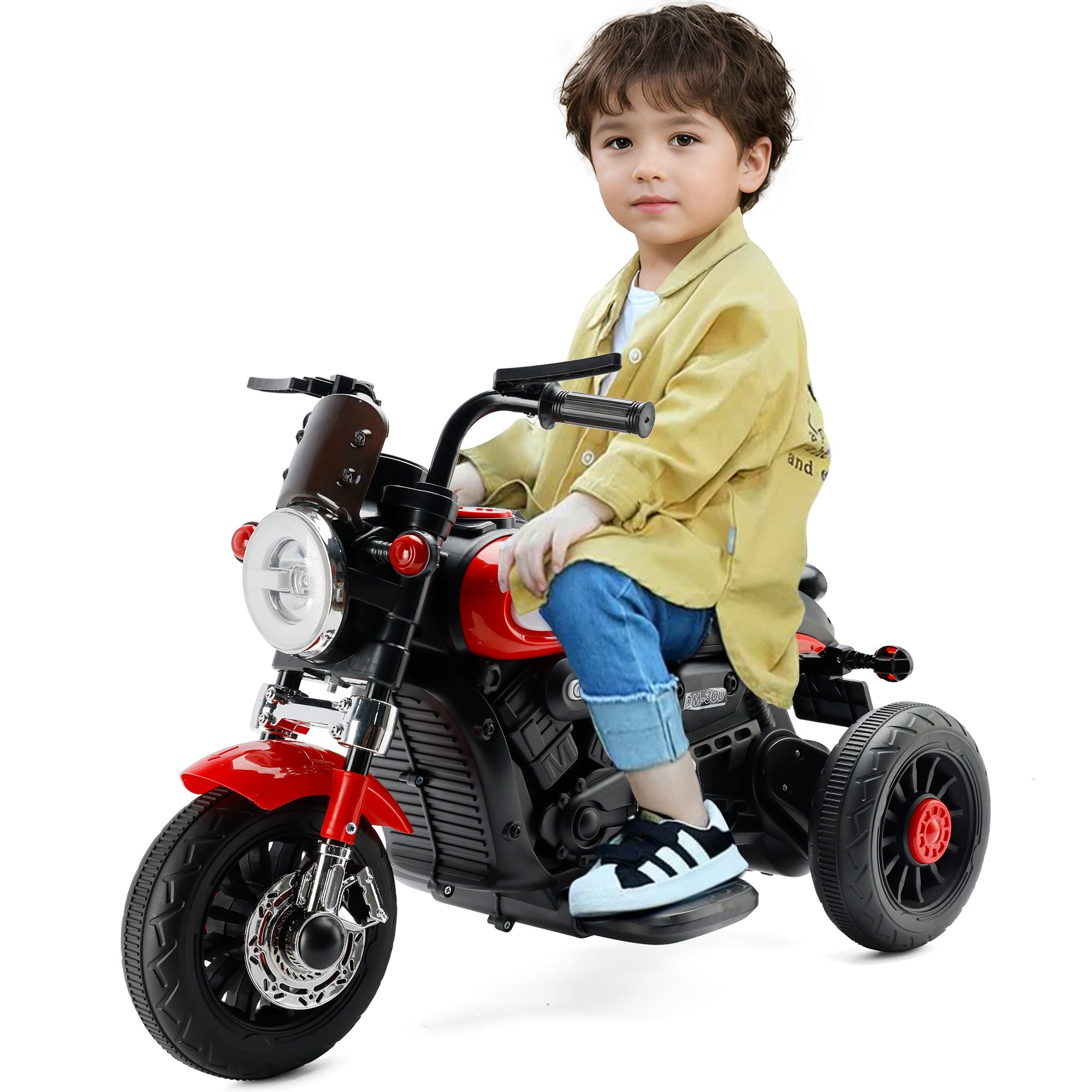 3-Wheel Kids Ride-On Motorcycle 6V (Red) | Dual Drive (Copy)