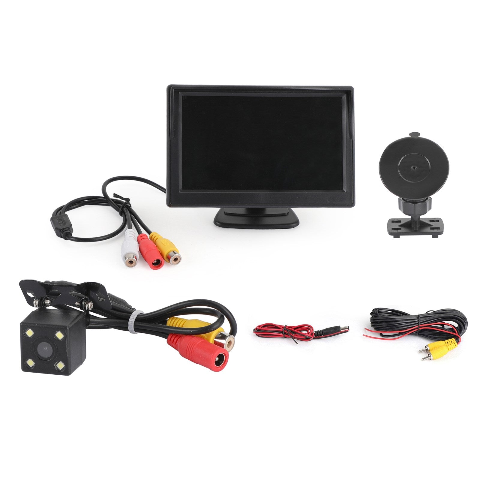 5 inches 2 In 1 TFT LCD Car Monitor + Universal Car Rear View 4LED Camera Kit
