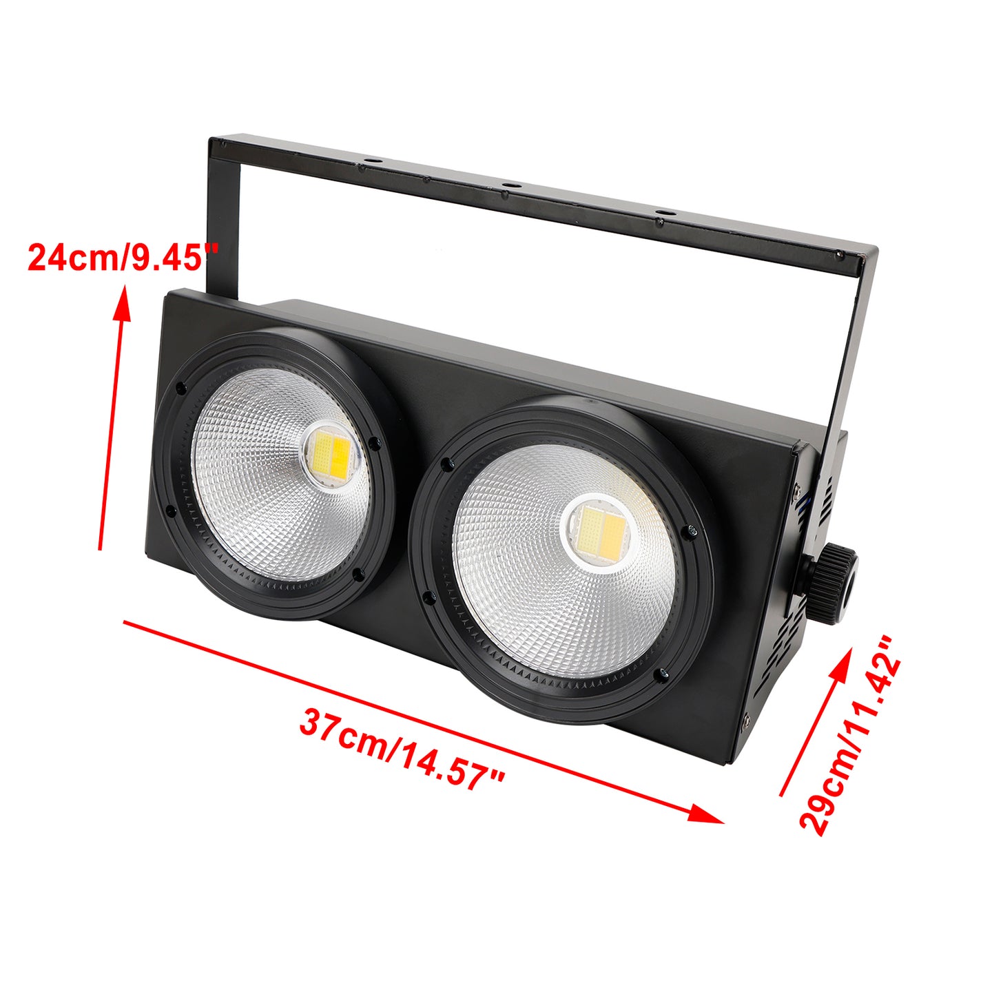 200W COB LED Par Light DMX Stage Lighting Warm Cool White Audience Blinder for DJ Disco Party Event Show