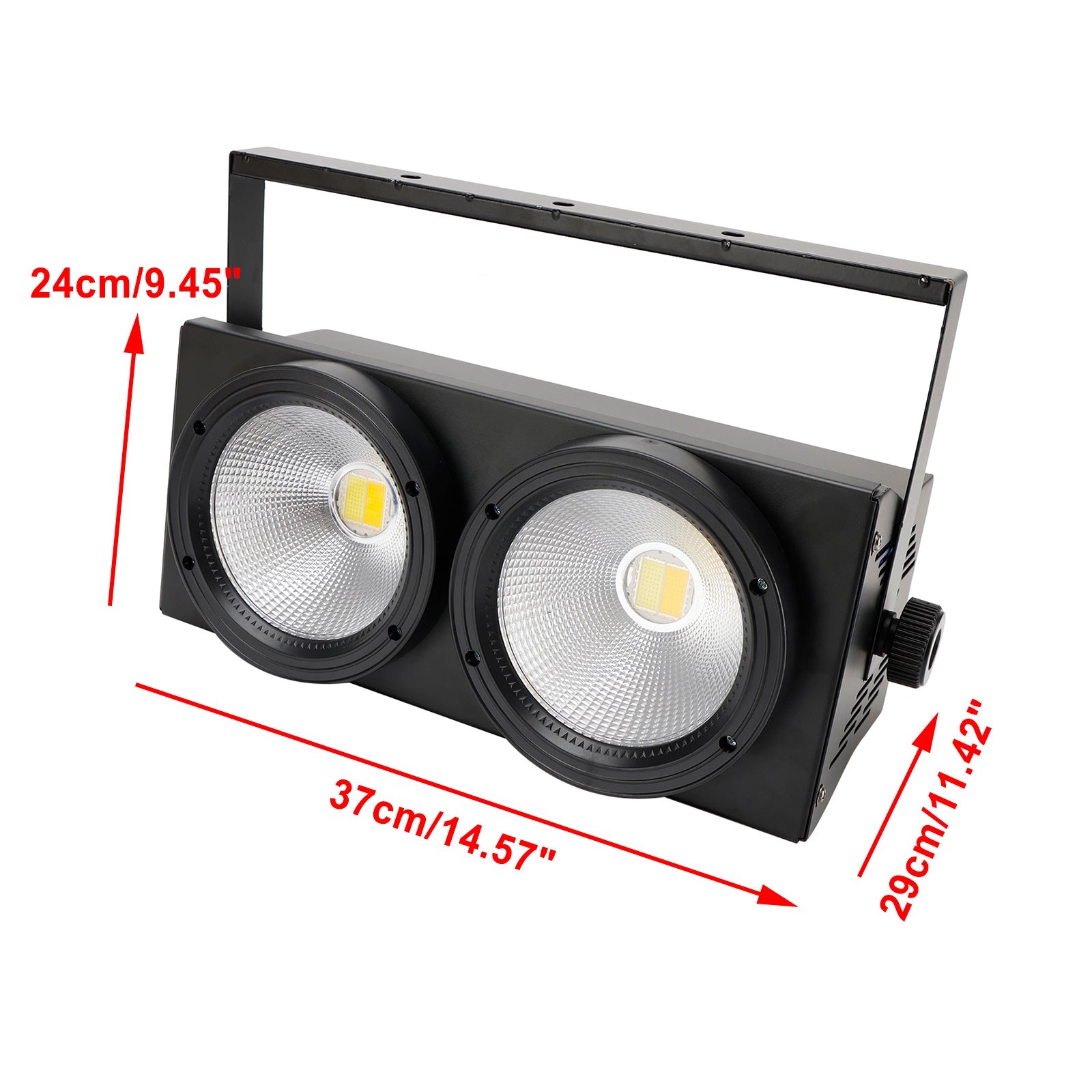 200W COB LED Par Light DMX Stage Lighting Warm Cool White Audience Blinder for DJ Disco Party Event Show