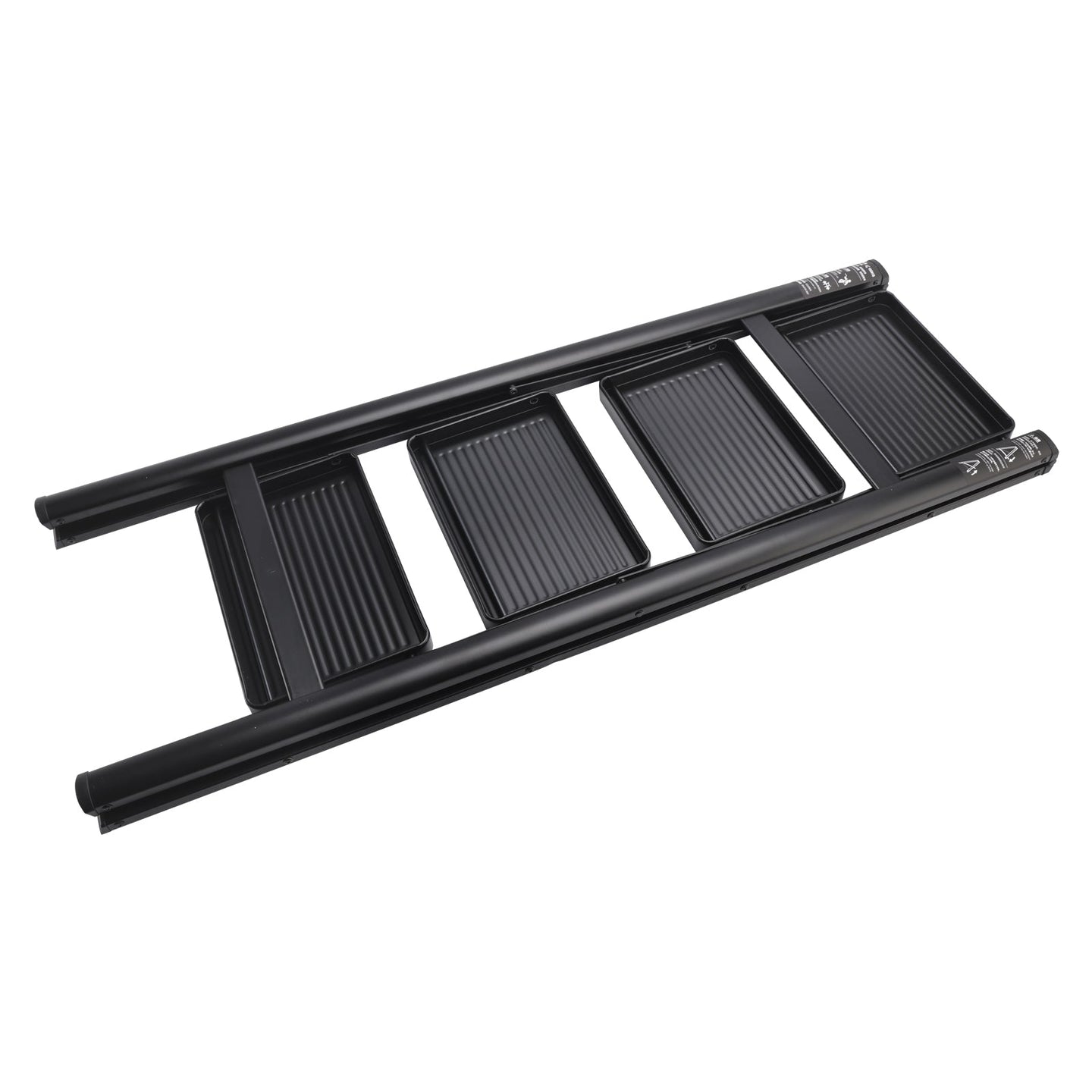 4-Tier Foldable Aluminum Stepladder – Wide, Lightweight, Compact Ladder