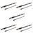 5Pcs AL-800 High Gain Dual Band Extendable Antenna BNC For Icom Yaesu Radio