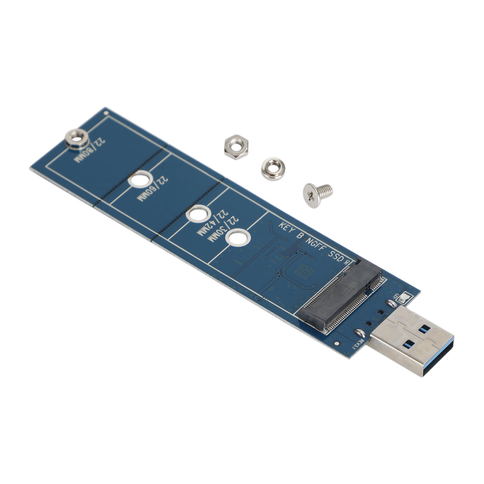 M.2 to USB Adapter SATA Protocol Support 2230 2242 2260 2280 for Windows MAC OS