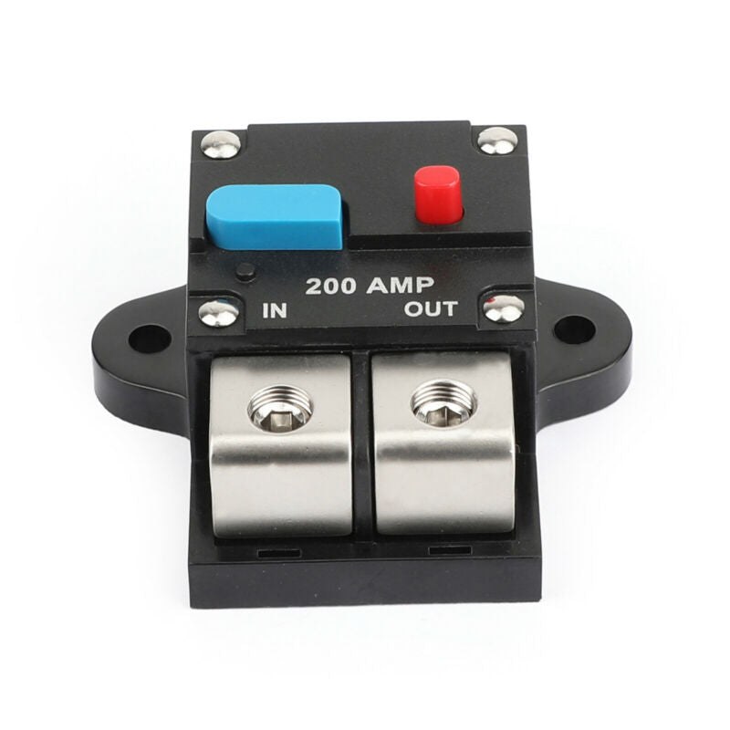 Insurance Circuit Reset Breaker Audio Block 200A Protection Car Marine Fuse