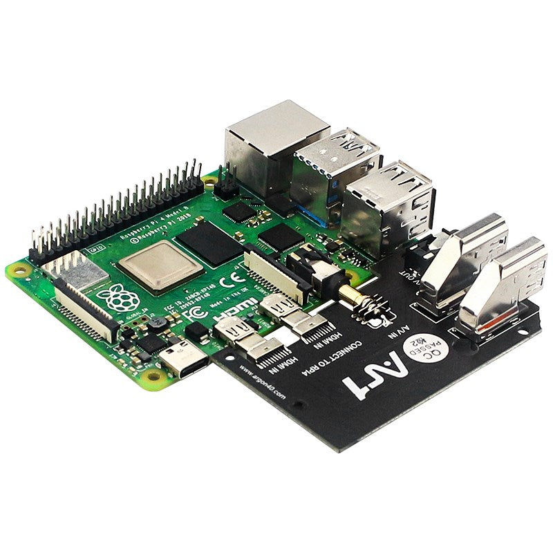 2021 Aluminum Case Shell Multifunction Cover For Raspberry Pi 4 Model B With Fan