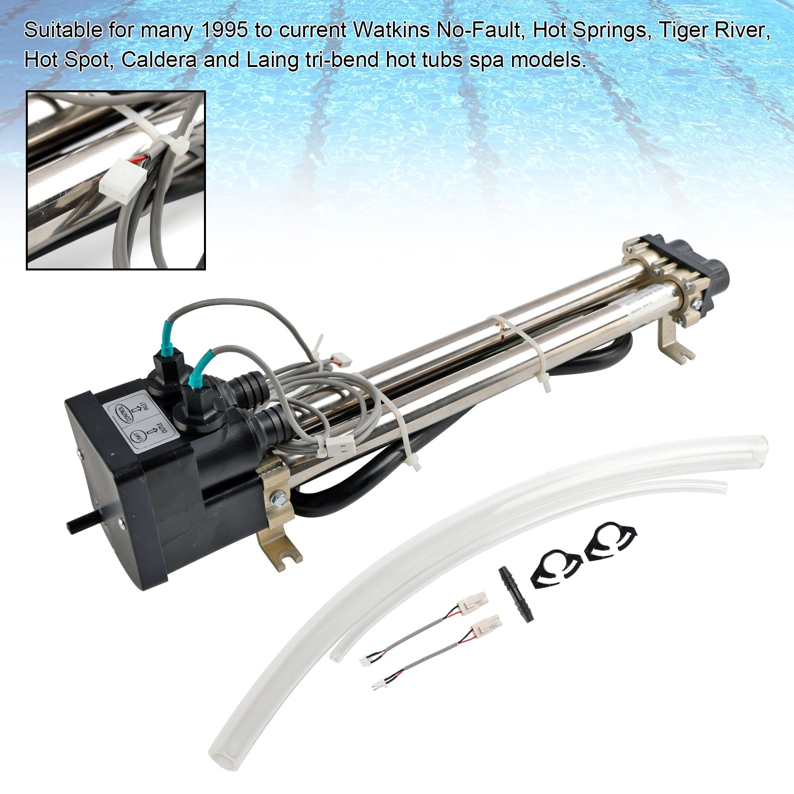No-Fault 73791 Titanium Spa Heater 4kW for Watkins, Hot Spring Spas